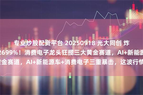 专业炒股配资平台 20250918 光大同创 炸裂！半年报净利润增长2699%！消费电子龙头狂揽三大黄金赛道，AI+新能源车+消费电子三重暴击，这波行情要飞？