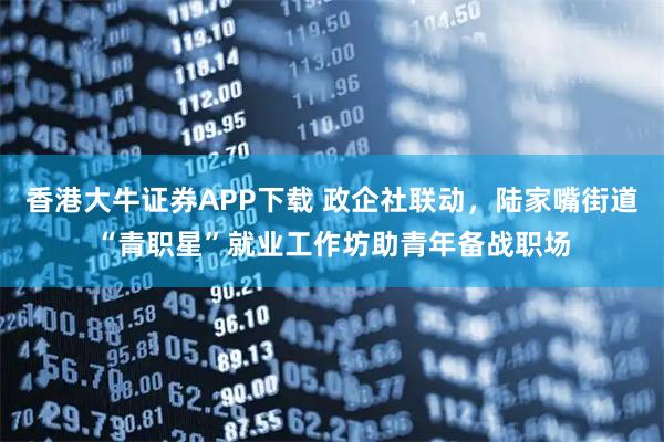 香港大牛证券APP下载 政企社联动，陆家嘴街道“青职星”就业工作坊助青年备战职场